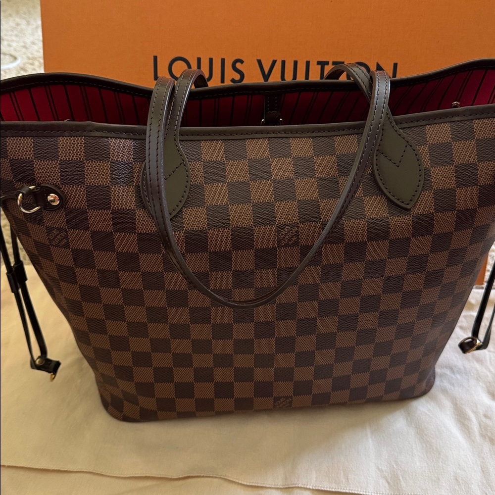 Louis Vuitton Brown Damier Ebene Neverfull MM - Picture 5 of 13
